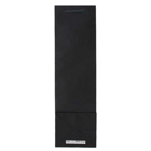 使いやすい無地タイプで、黒の手提げ紙袋