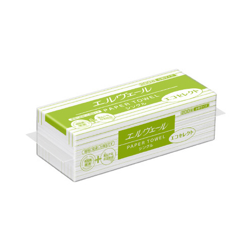 エルヴェールペーパータオルエコセレクトシングル小判画像