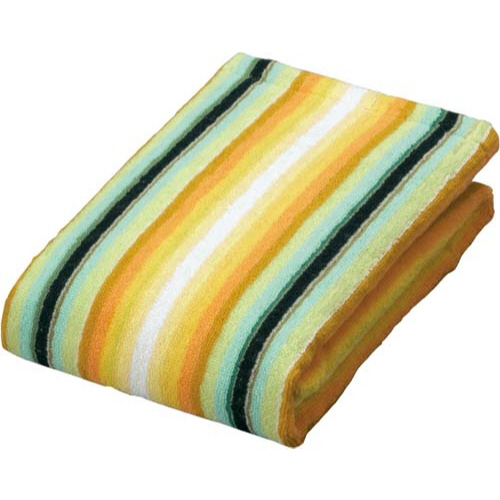 残糸フェイスタオル　イエロー　３枚入×５画像