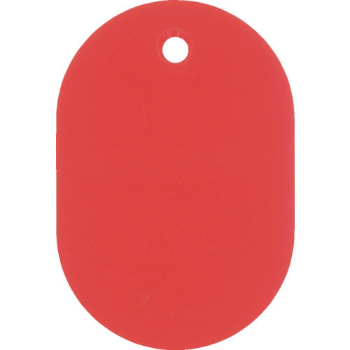 小判札(無地札) 赤 60×40mm ｽﾁﾛｰﾙ樹脂 1枚画像
