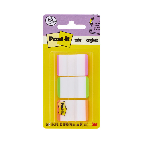 ポストイット　超丈夫なインデックス　蛍光３色画像