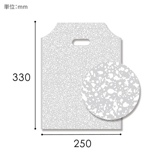 HEIKO 手抜き (小判抜き)ポリ袋 バイオハンディバッグ SS スパタ 白 100枚画像