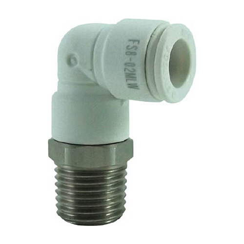 ﾀｯﾁｺﾈｸﾀｰﾌｧｲﾌﾞ ﾒｲﾙｴﾙﾎﾞ(ﾎﾜｲﾄﾎﾞﾃﾞｨｰ)8mm･R1/4 1個画像