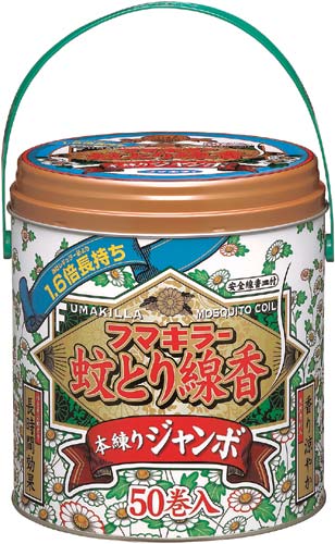 蚊とり線香本練りジャンボ　５０巻缶