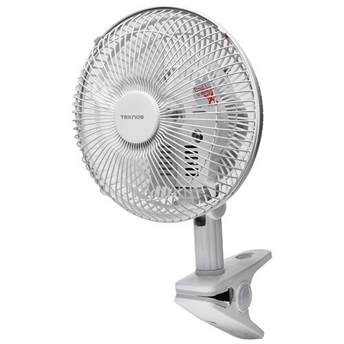 TEKNOS　18cmクリップ扇風機　ホワイト　1台画像