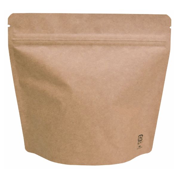 コーヒー豆 袋 COT-821N アルミスタンドチャック袋200g 茶クラフトV無 ヤマニパッケージ画像