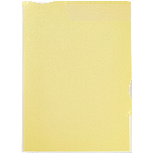 ｶﾗｰｾﾚｸｼｮﾝ ｽｰﾊﾟｰﾊｰﾄﾞﾎﾙﾀﾞｰ(ﾏﾁ付) A4ﾀﾃ 黄 1ｾｯﾄ(5枚)画像