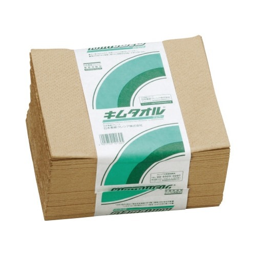 キムタオル　ブラウン　４つ折り　５０枚×２４画像