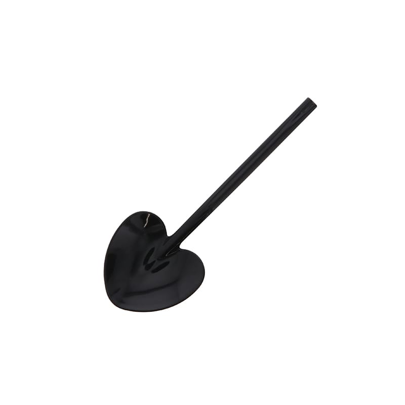 ハート型スプーン９ｃｍブラック　１００本画像