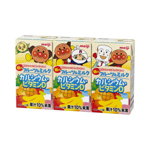 アンパンマンの朝のフルーツ＆ミルク１２５ｍｌ３６本画像