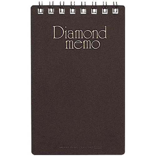 ダイヤメモ＜Ｍ＞黒　５ｍｍ幅罫　４０枚　１０冊画像