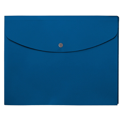 ｼﾝﾌﾟﾙﾜｰｸ ﾎﾟｹｯﾄ付ｴﾝﾍﾞﾛｰﾌﾟ ﾏﾁ付 A4ﾖｺ ﾌﾞﾙｰ 1枚