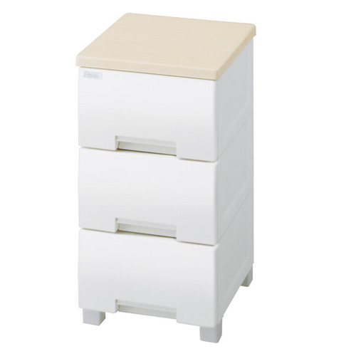 Fitsﾌﾟﾗｽ W35×D41×H66cm 3段 ﾒｰﾌﾟﾙ 1個画像