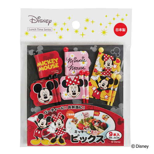 ピック ミッキー＆ミニー キャラクター 9本入り画像