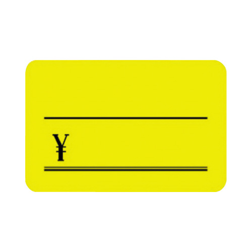 蛍光カード　￥付き　イエロー　中　３０枚入画像