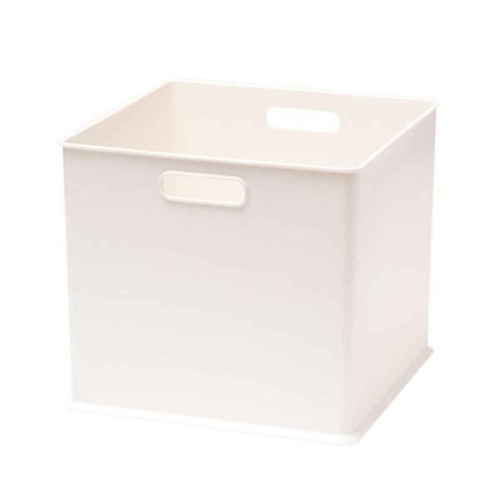 カラーボックス 横置き インナーボックス 収納 フル ナチュラ インボックス プラスチック 日本製 ホワイト画像