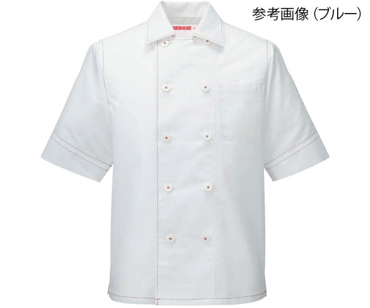 コックシャツ　ブルー　L画像