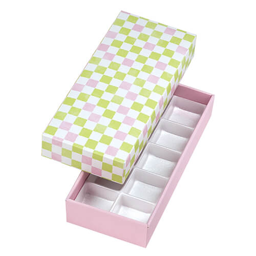 格子　わかくさ色１０ヶ入　トレーなし画像