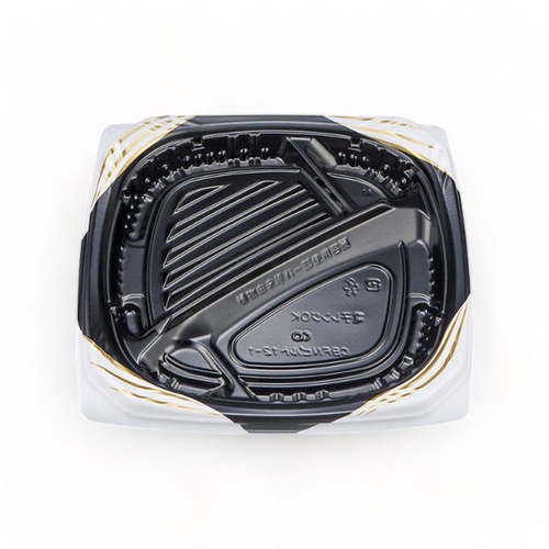 シーピー化成 弁当容器 CBFNビルト12-1 ソアBW 本体画像