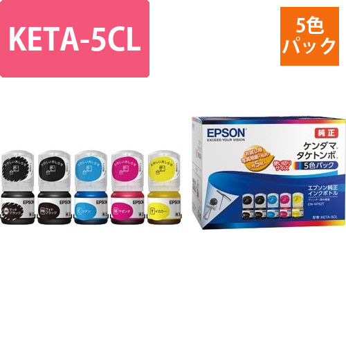 純正インクボトル　KETA-5CL　5色パック