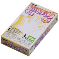 ﾎﾟﾘｴﾁﾚﾝ手袋 内ｴﾝﾎﾞｽ ｸﾘｱ L 1箱(100枚)画像