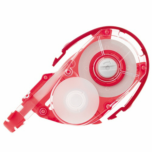 修正ﾃｰﾌﾟ ﾓﾉYX用ｶｰﾄﾘｯｼﾞYR5 紙箱入り 5mm幅×12m 赤 1ｾｯﾄ(10個)