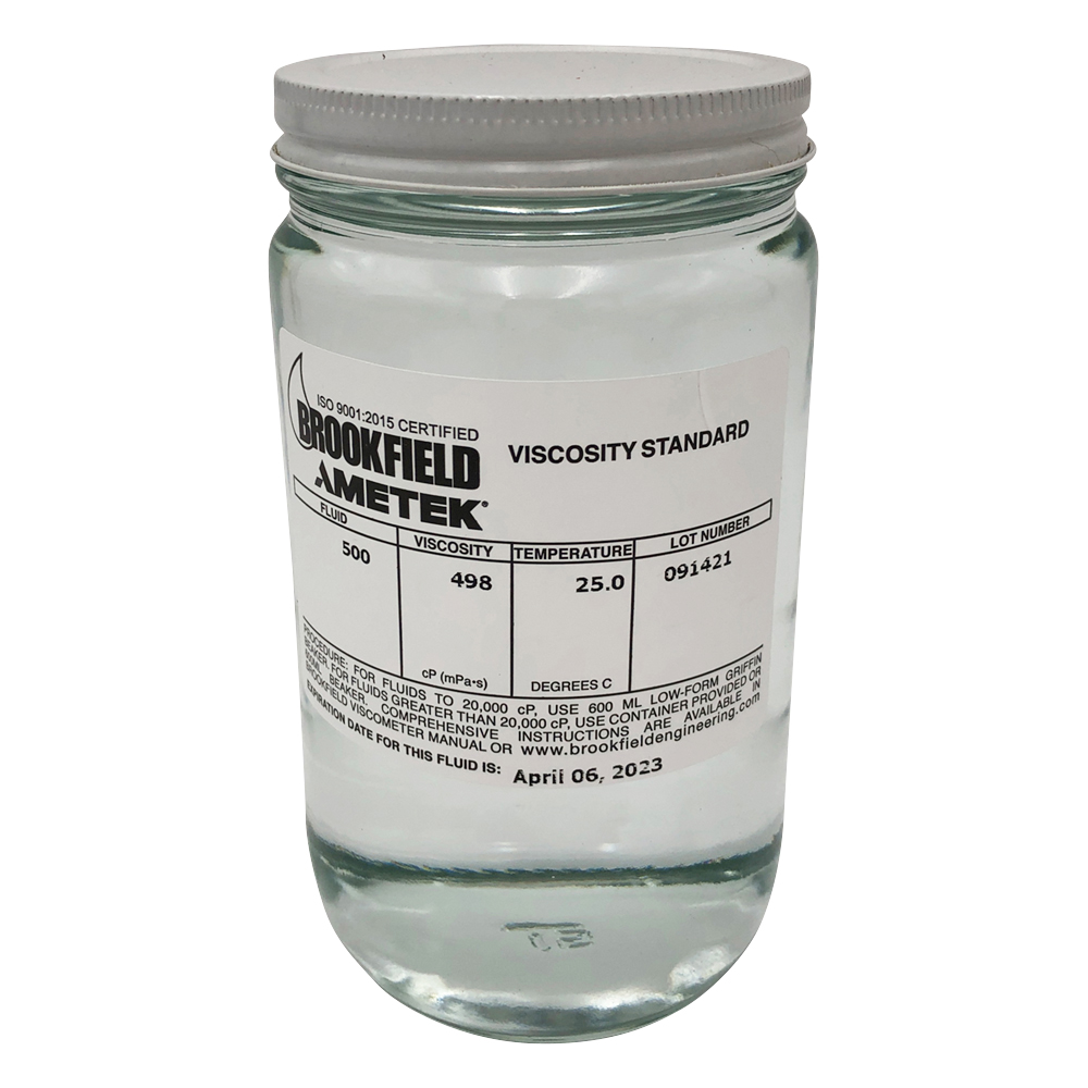 ブルックフィールド シリコン標準粘度液 500mPa・s画像