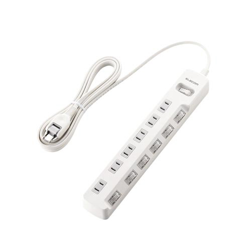 省エネタップ　一括＆個別スイッチ　６個口　３ｍ画像