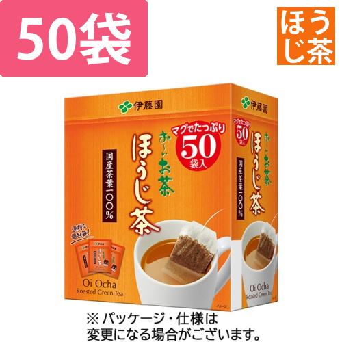 おーいお茶　ほうじ茶　エコティーバッグ　1箱(50バッグ)画像