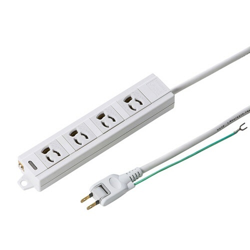 電源タップ　3P・4個口　1m　1個画像