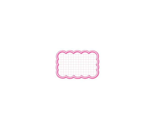 抜型カード 雲形中 ピンク 1冊（50枚入）画像