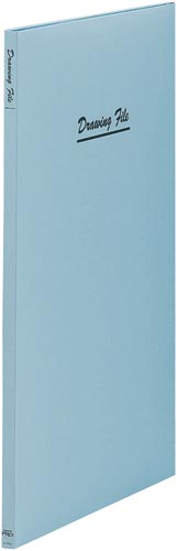 図面ファイル　超スリムタイプ　二つ折りＡ２青×１０画像