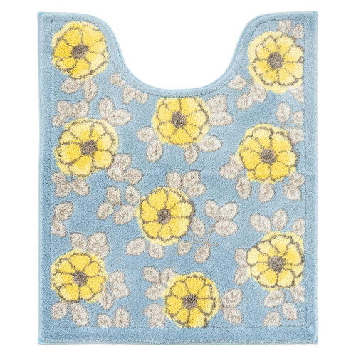 フローリア ロングトイレマット約75x63cm B ブルー画像