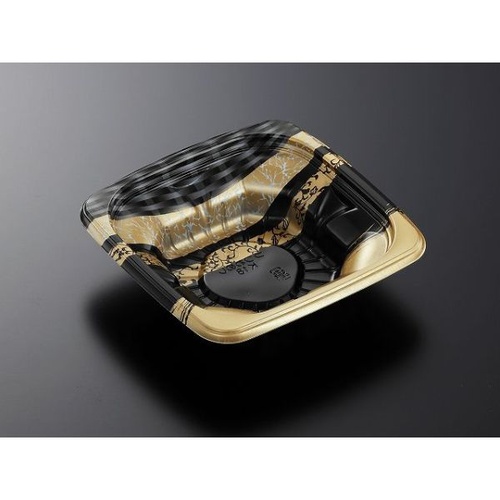 中央化学 どんぶり容器 CT うつわめし K18 こはくG-BK 本体画像