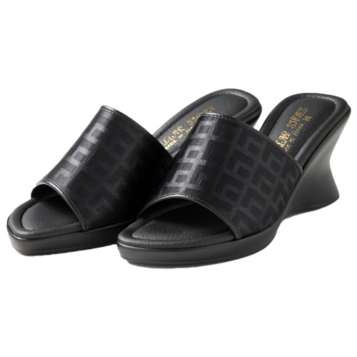 厚底ｳｴｯｼﾞﾃﾞｻﾞｲﾝﾐｭｰﾙ ﾌﾞﾗｯｸ 23.0-23.5cm 1足画像