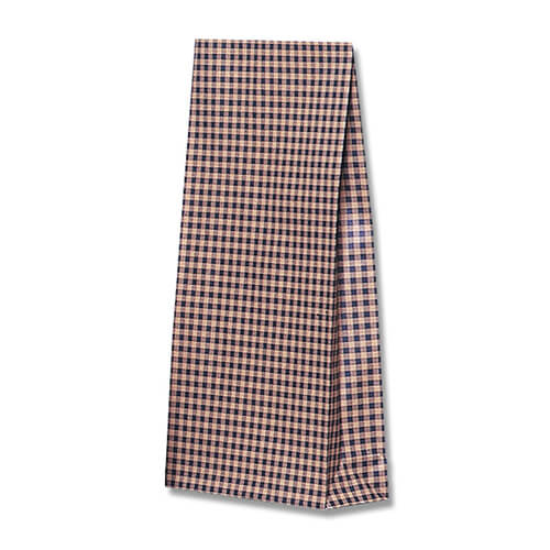 角底袋（ギンガム・青・幅160×マチ65×高320mm)画像