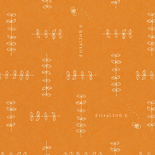 包装紙 ハトロン判 半才 ハーブリーフ ＯＲ画像