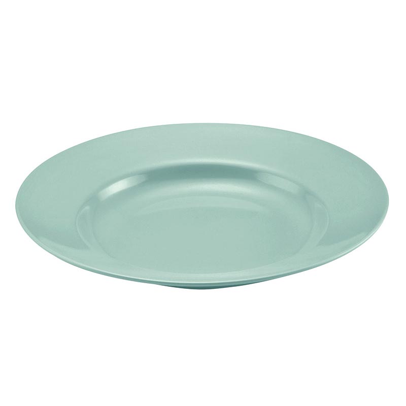 メラミン食器 No.50G ラーメンどんぶり受皿(スープ皿) 9吋 青磁 エンテック