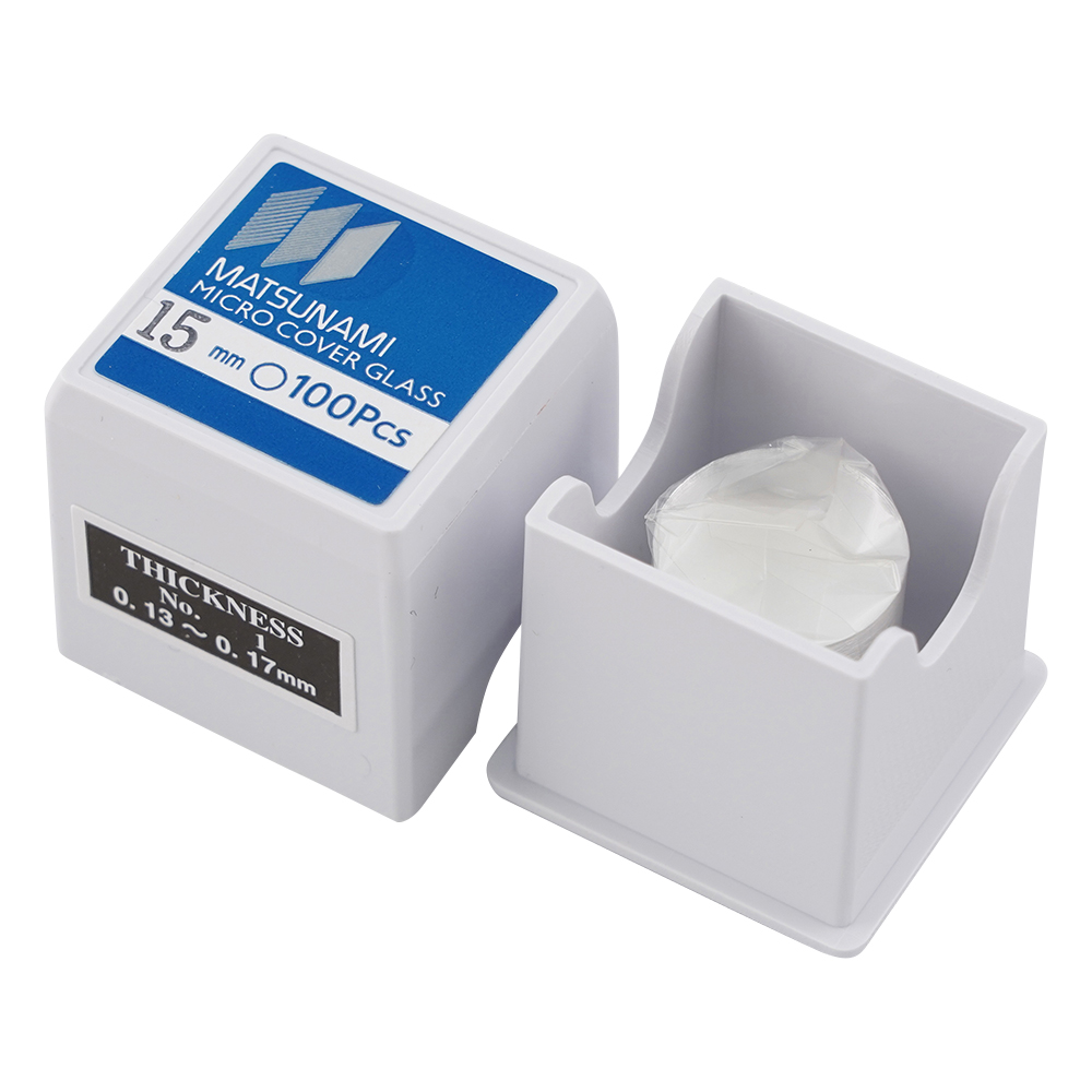 マツナミカバーグラス(No.1) 丸型 φ15mm 1000枚入画像