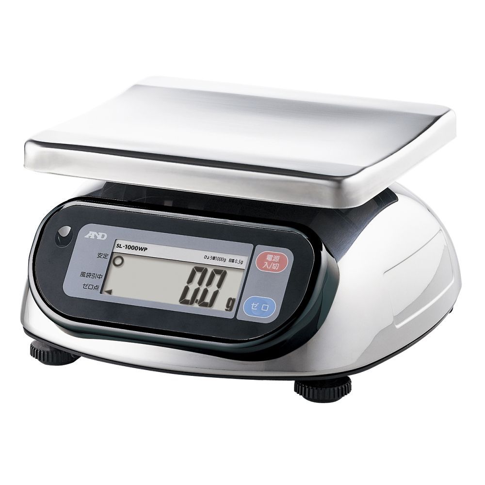 防塵・防水デジタルはかり SL-WPシリーズ ひょう量:1000g 最小表示:0.5g画像