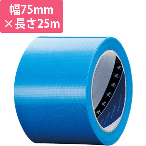 養生用P-カットテープ　No.4140　75mm×25m　厚み約0.15mm　青　1巻画像