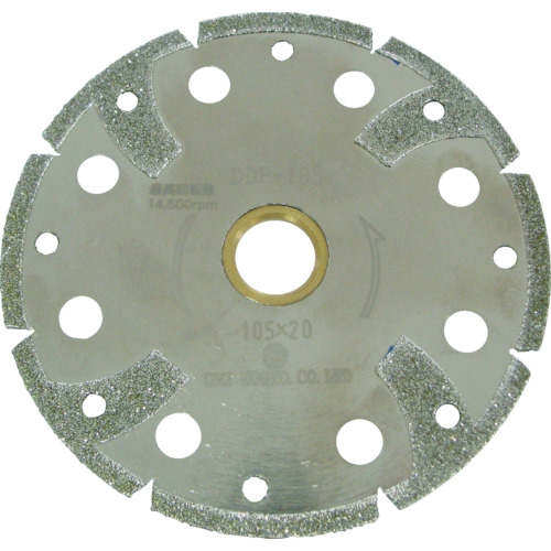 塩ﾋﾞ管用電着ﾀﾞｲﾔｶｯﾄｿｰ 105mm 1枚画像