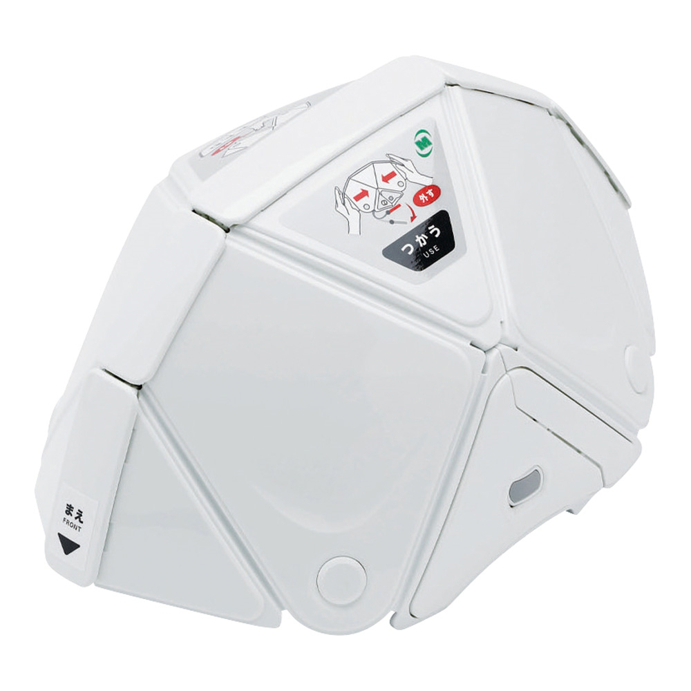 折りたたみ防災ヘルメット フラットメット2 ホワイト