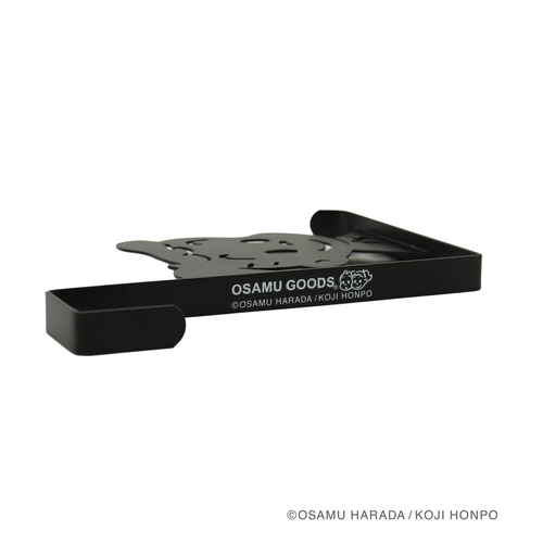 ドアフック　OSAMU　GOODS　3.6cm　ブラック フック部分が見える横からのアングルで、質感のあるブラック仕上げ。