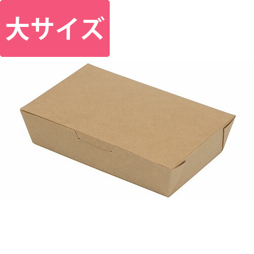 ケーピープラテック 食品容器 KMフードパック 大 窓無 クラフト 50枚画像