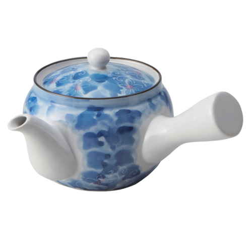 急須 370ml ダミ小花 茶こし付き ティーポット 陶器製画像