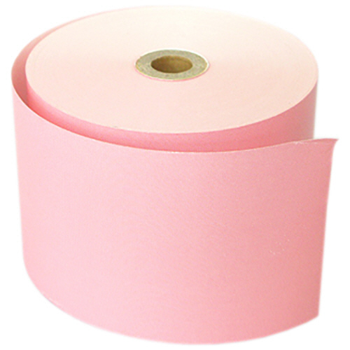 ｶﾗｰｻｰﾏﾙﾛｰﾙ紙 ﾉｰﾏﾙ保存 幅58×直径80mm×長さ63m 芯12mm 赤 1箱(8巻)画像