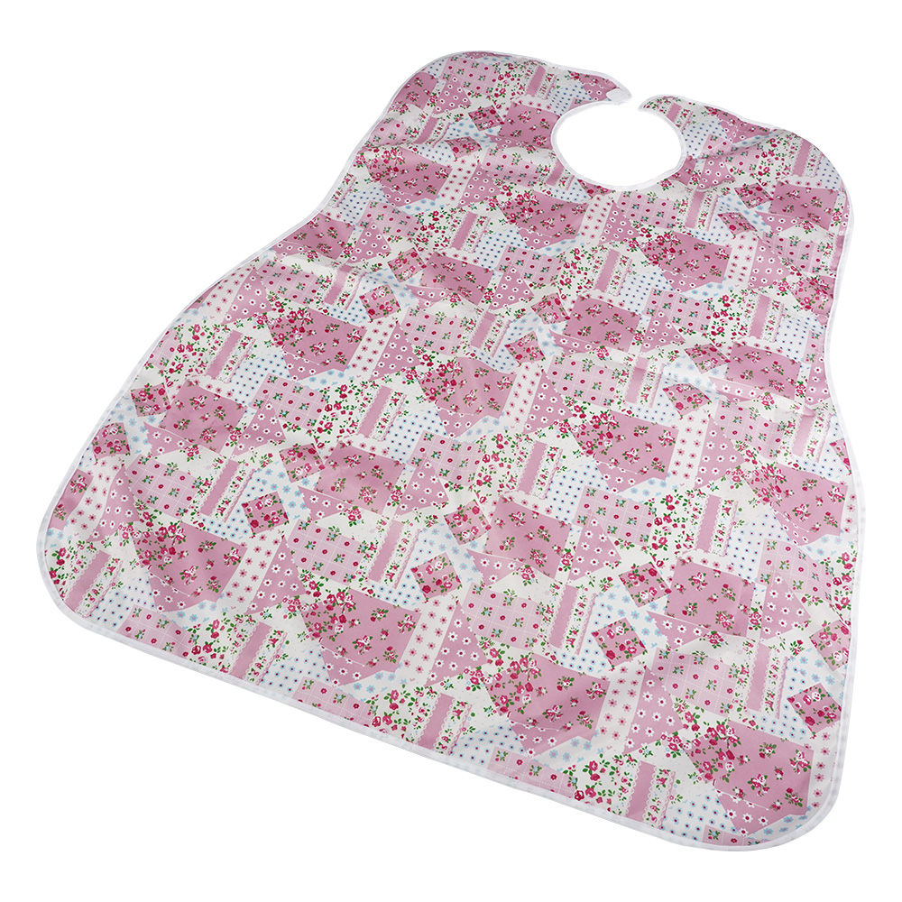 食事用エプロン 小花ピンク画像