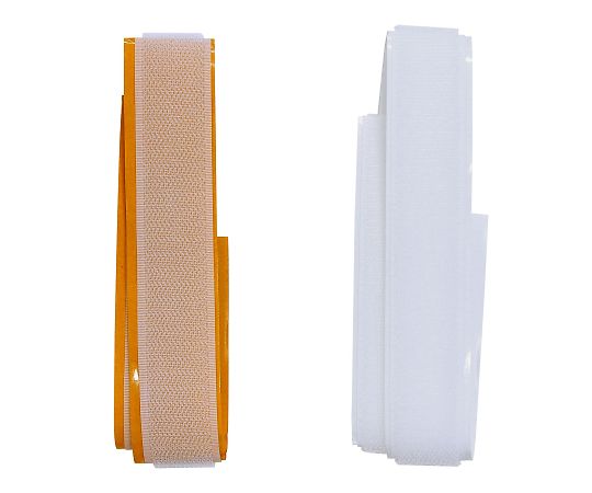 強力面ファスナー バリバリテープ 粘着付 25×500mm 白 1セット（2組入）画像