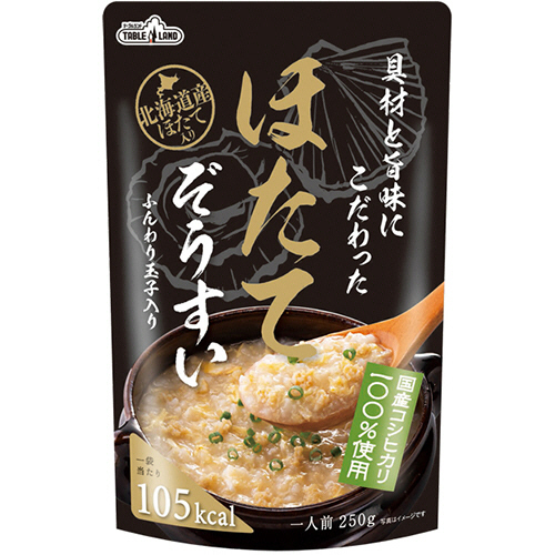 ﾃｰﾌﾞﾙﾗﾝﾄﾞ 具材と旨味にこだわったほたてぞうすい 250g ﾊﾟｳﾁ 1食